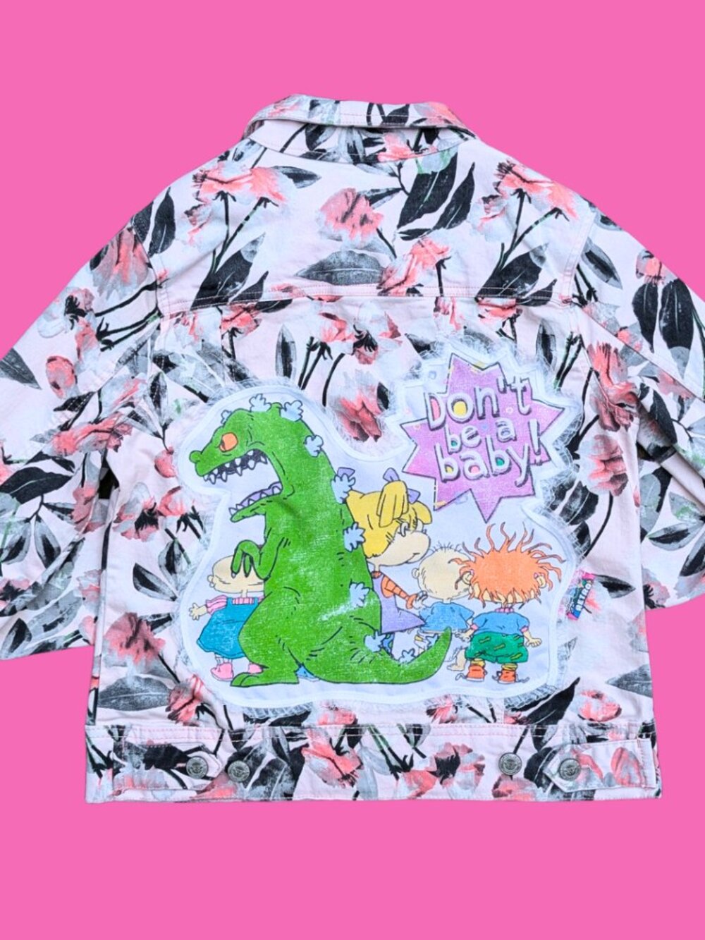 The Rugrats Upcycled T-Shirt Jacket Size S